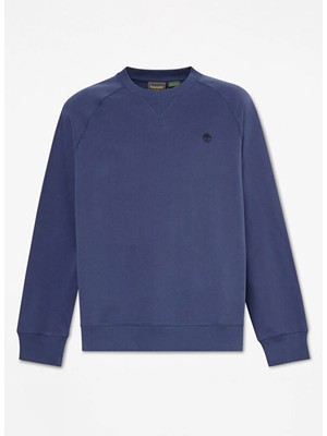 Timberland Lacivert Erkek Logo Baskılı Sweatshirt TBC0YHBAAIH1 Exeter Rıver Sweatshir