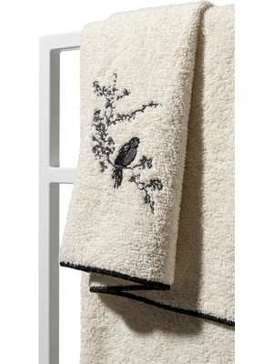 Minteks Lady Birds %100 Pamuk 70X140 cm Banyo Havlusu