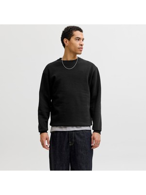 Jack & Jones Erkek Düz Renk Bisiklet Yaka Sweatshirt - Bradley