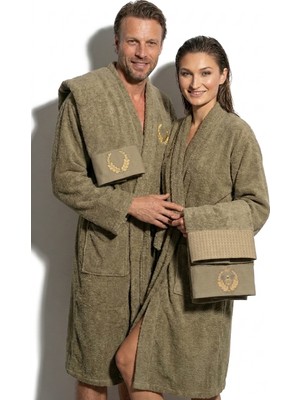 Minteks Royalty 6'lı Kadın&erkek Bornoz Seti