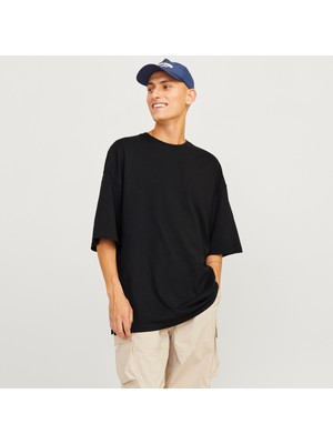 Jack & Jones Erkek Bisiklet Yaka Düz Renk Tişört - Charge