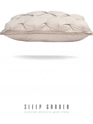 Sleep Garden Kaz Tüyü Yastık Jüt Keten Çantalı (50X70)