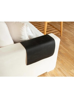 LWA Leather Deri Koltuk Kolçak Kılıfı, Pamuk Astarlı El Yapımı Koltuk Koruyucu 30X40 cm