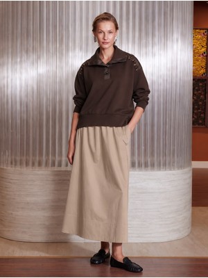 Missemramiss 5399 Modal Işlemeli Sweatshirt