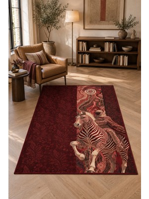 Rugs Modern Halı Dora Çiçek Hayvan Soyut Desenli Ince Dokuma Taban Salon Halısı OZL159