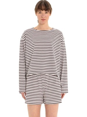 Inguz Stripe %100 Pamuk T-Shirt Çizgili - S