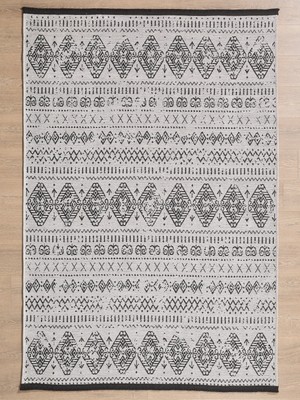 Enva Home Makinede Yıkanabilir Yumuşak ve Kaydırmaz Tabanlı Şönil Halı Kilim Gri