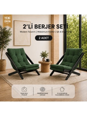 Zrv 2li Dinlenme Koltuğu Berjer Balkon Koltuğu Bahçe Koltuğu Tv Sandalyesi