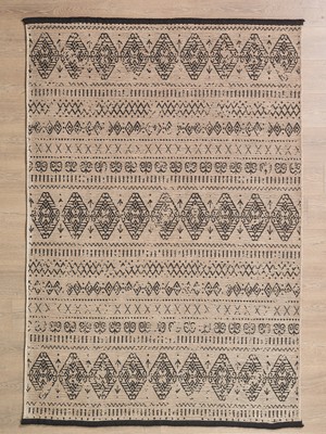 Enva Home Makinede Yıkanabilir Yumuşak ve Kaydırmaz Tabanlı Şönil Halı Kilim Bej