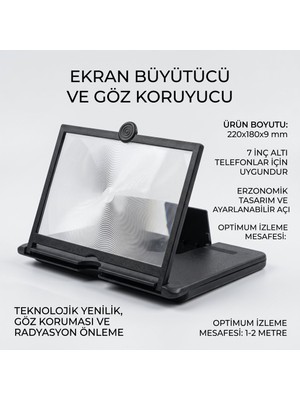 Skygo 3D Telefon Ekran Büyütücü ve Göz Koruyucu Standı