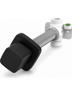 Aqua Bagno Mega Ankastre stop Valf 1/2 - PPRC GÖVDE - Mat Siyah | 90.99.06.01.02