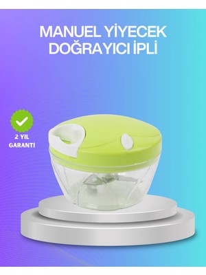 Mestore Ipli Manuel Doğrayıcı Paslanmaz Çelik Bıçaklı