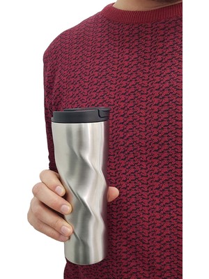 Store Komple 304 L Çelik Silver 6 Oz 500 ml Kahve Termos Mug CIN229SLV