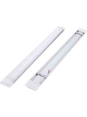 Yuled 40 W Yatay LED Bant Armatür 2'li Beyaz 120 cm Yüksek Işık Verimliliği Özelliği ile