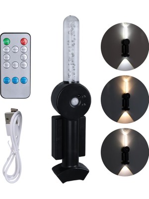 Ledx YD-24060 Mıktanıslı Rgb Renkli USB Şarjlı 800 Mah 3 Kademeli Işıklı Sensörlü Duvar Aplik