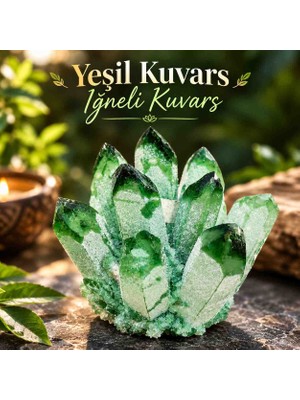 Best Bioenerji Taş Terapi Yeşil Kuvars Iğneli Kuvars Doğal Taş Ham Kütle."