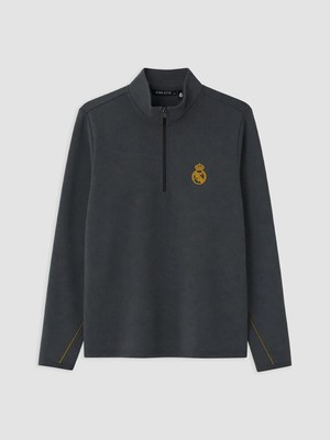 Lc Waikiki Yeni Sezon Gri Real Madrid Nakışlı Erkek Sweatshirt