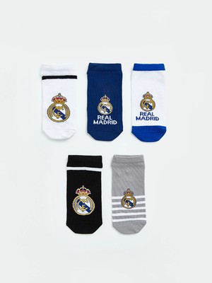 Lc Waikiki Yeni Sezon Karışık Real Madrid Erkek Çocuk Patik Çorap 5'li