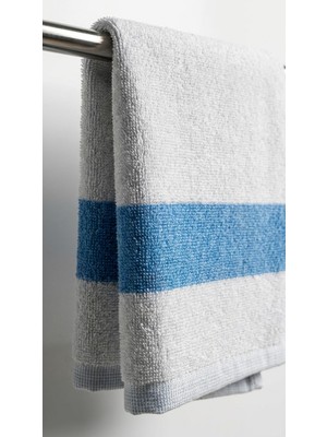 Minteks Ocean Row White 50X90CM El ve Yüz Havlusu