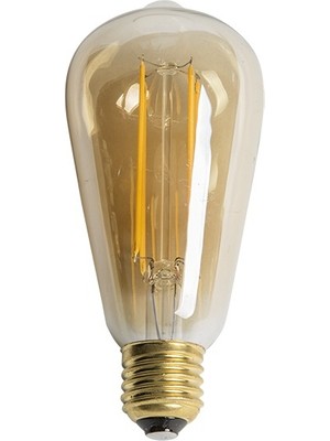 Cata Ct 4284 Amber Renkli Rustik LED Ampul E-27 Duy Tipi 6W Güç Tüketimi ile Sıcak Işık