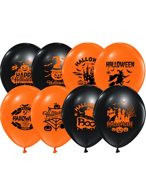 Süsle Bebek ve Parti Halloween Cadılar Bayramı Balon - 30 cm x 8 Adet