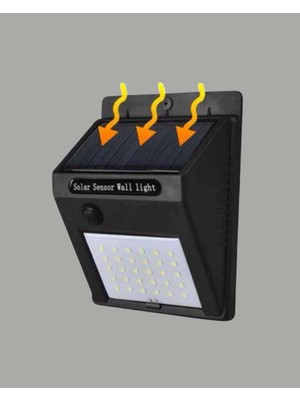 Güneş Enerjili Hareket Sensörlü LED Lamba 100 144 LED