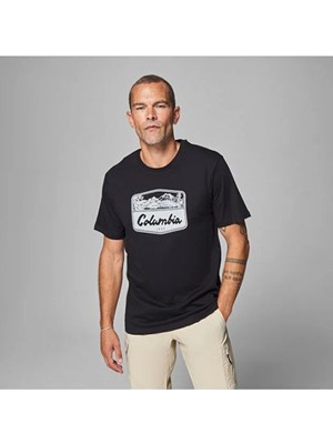 Columbia Csc M Hex Woodblock Badge Ss Tee Erkek Tişört CS0524