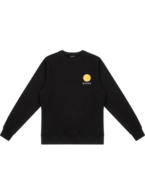 Beord Firenze %100 Pamuk Bisiklet Yaka Erkek Sweatshirt Regular Siyah BSS1-150