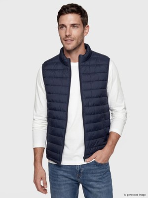 Lc Waikiki Yeni Sezon Lacivert Regular Fit Dik Yaka Erkek Şişme Yelek