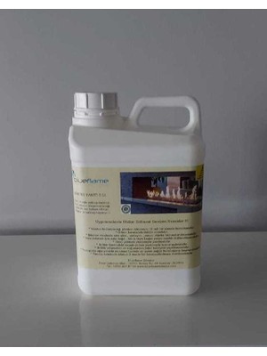 Blue Bio Ethanol 5 lt Etanol Şömine Yakıtı Beyaz Renkli Şık Tasarım Evinize Değer Katar