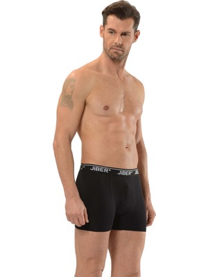 Jiber Erkek Likralı Boxer 6'lı Paket - 156 Siyah