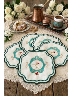 Belirtilmemiş Sunum Peçete Kokteyl Peçete Kahve Yanı Sunum Peçete Mendil Love Birds Pip Studio Model