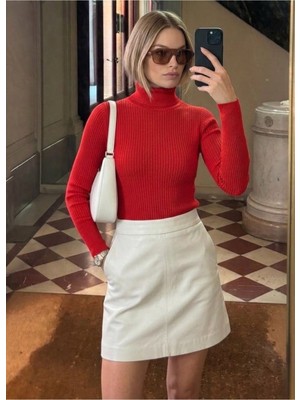 Onno Style Fitilli Balıkcı Yaka Basic Kazak