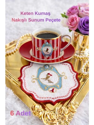 Belirtilmemiş Sunum Peçete Kokteyl Peçete Kahve Yanı Sunum Peçete Mendil Love Birds Pip Studio