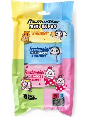 Freshmaker Mini Islak Cep Mendil 8li