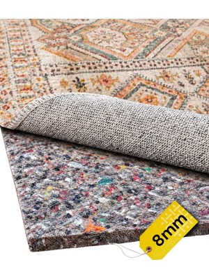 Beylini Beylini Halı Altı Keçesi Yalıtım ve Dolgu Keçesi Soğuğu Keser Koruyucu Ses Isı Hava 8 mm Gri