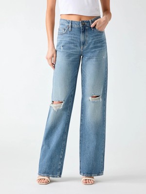 Guess Slouchy Kadın Palazzo Fit Jean