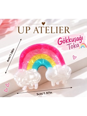 Up Atelier Gökkuşağı Kemik Toka 5cm