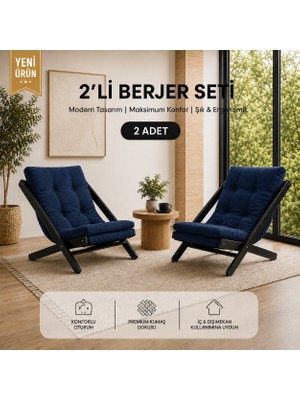 Zrv 2li Dinlenme Koltuğu Berjer Balkon Koltuğu Bahçe Koltuğu Tv Sandalyesi