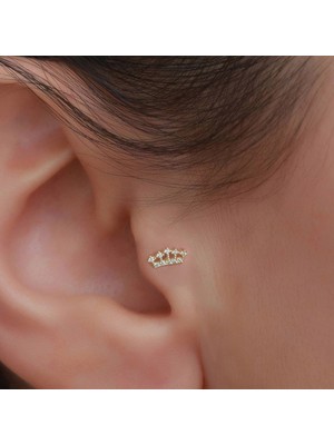 Bayar Gold 14 Ayar Altın Taç Tragus