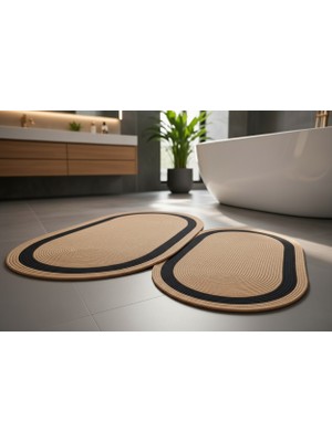 Nakkaş Home 2\'li Jüt Klozet Takımı 2li Oval