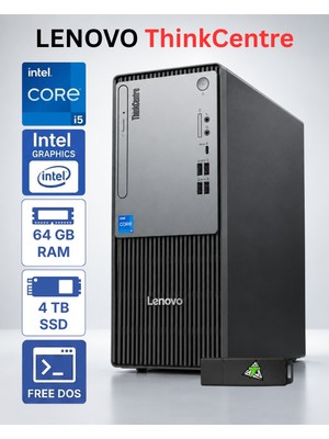 Lenovo Thinkcentre Neo 50T Gen 5 Intel Core I5-14400 64GB Ddr5 Ram 4tb SSD Freedos 12UAS1CF00TKD25
