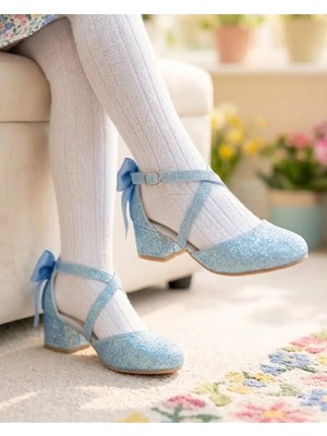 Surpie Shoes Çocuk Kısa Topuklu Ayakkabı, Kız Çocuk Abiye Ayakkabı, Surpie Çocuk Ayakkabı