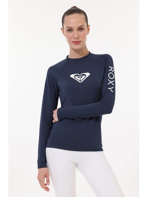 Roxy Whole Hearted Ls Lacivert Kadın Surf Uzun Kol T-Shirt