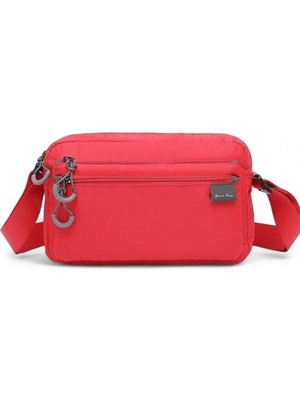 Smart Bags Ekstra Hafif Kumaş Postacı Çantası BC 3148 - Kırmızı