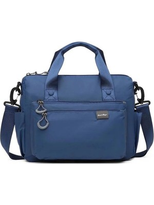 Smart Bags Extra Hafif Kumaş Kadın Postacı Çantası BC 3141 - Lacivert