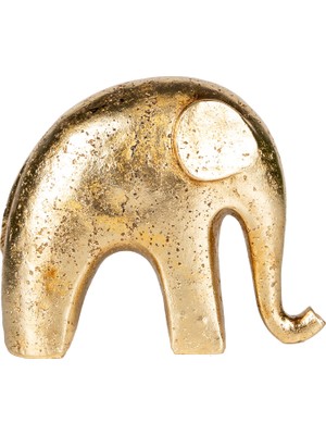 Herdekora Dekoratif Biblo Fil Gold 21X17 Cm.