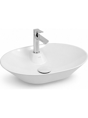 Isvea Sistema Y Tezgah Üstü  Çanak Lavabo 60 Cm, Batarya Delikli Beyaz | 10SY51060
