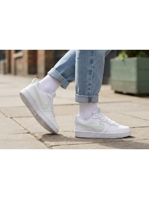 Nike Beyaz Genç Spor Ayakkabı Court Borough Low Recraft DV5456-138