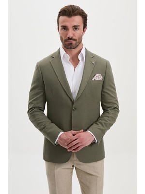 MCR Düz Slim Fit Yün Karışımlı Erkek Ceket